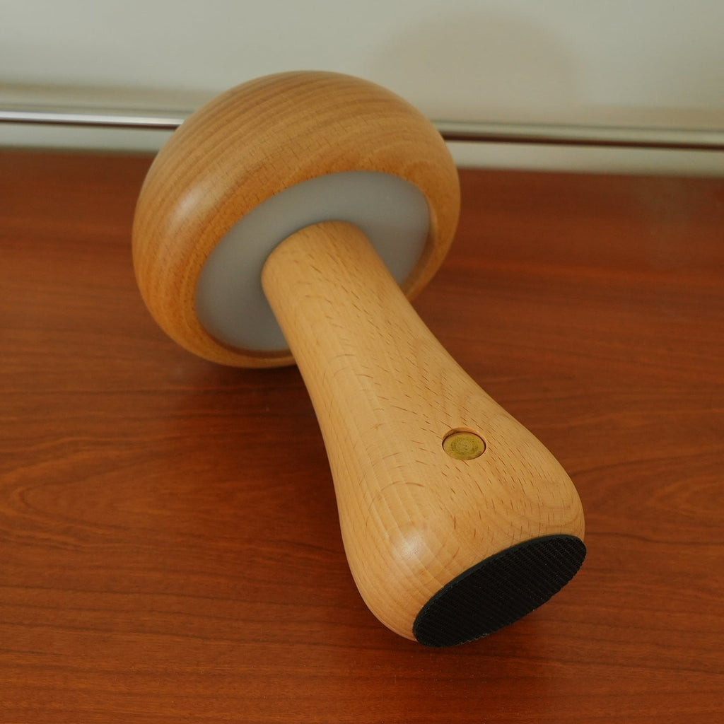 Wooden Mushroom Table Lamp
