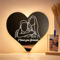 Personalized Photo Heart Mirror Colorful neon sign