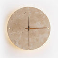 Zegary Travertine Clock Wall Lamp