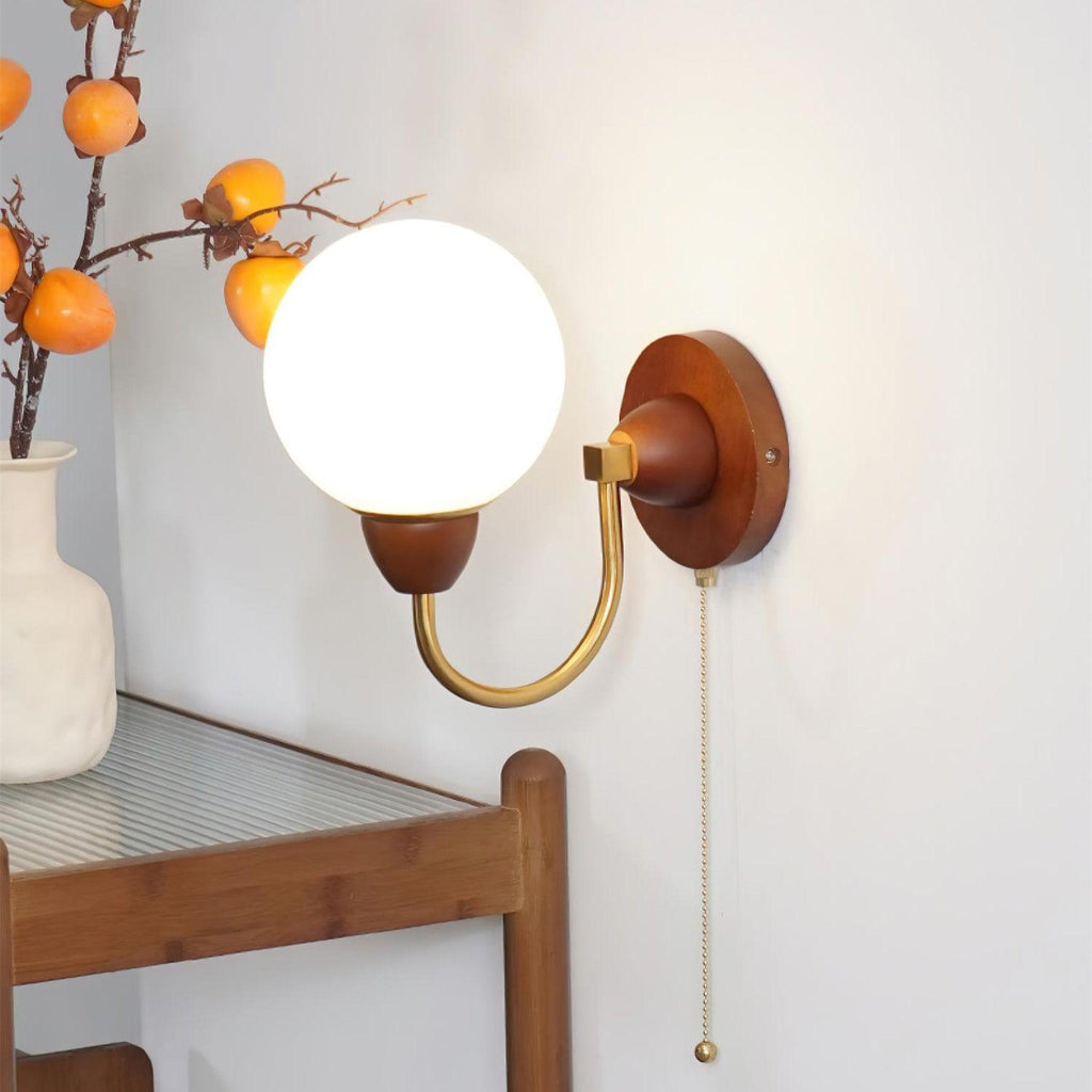 Zoey Wooden Wall Lamp