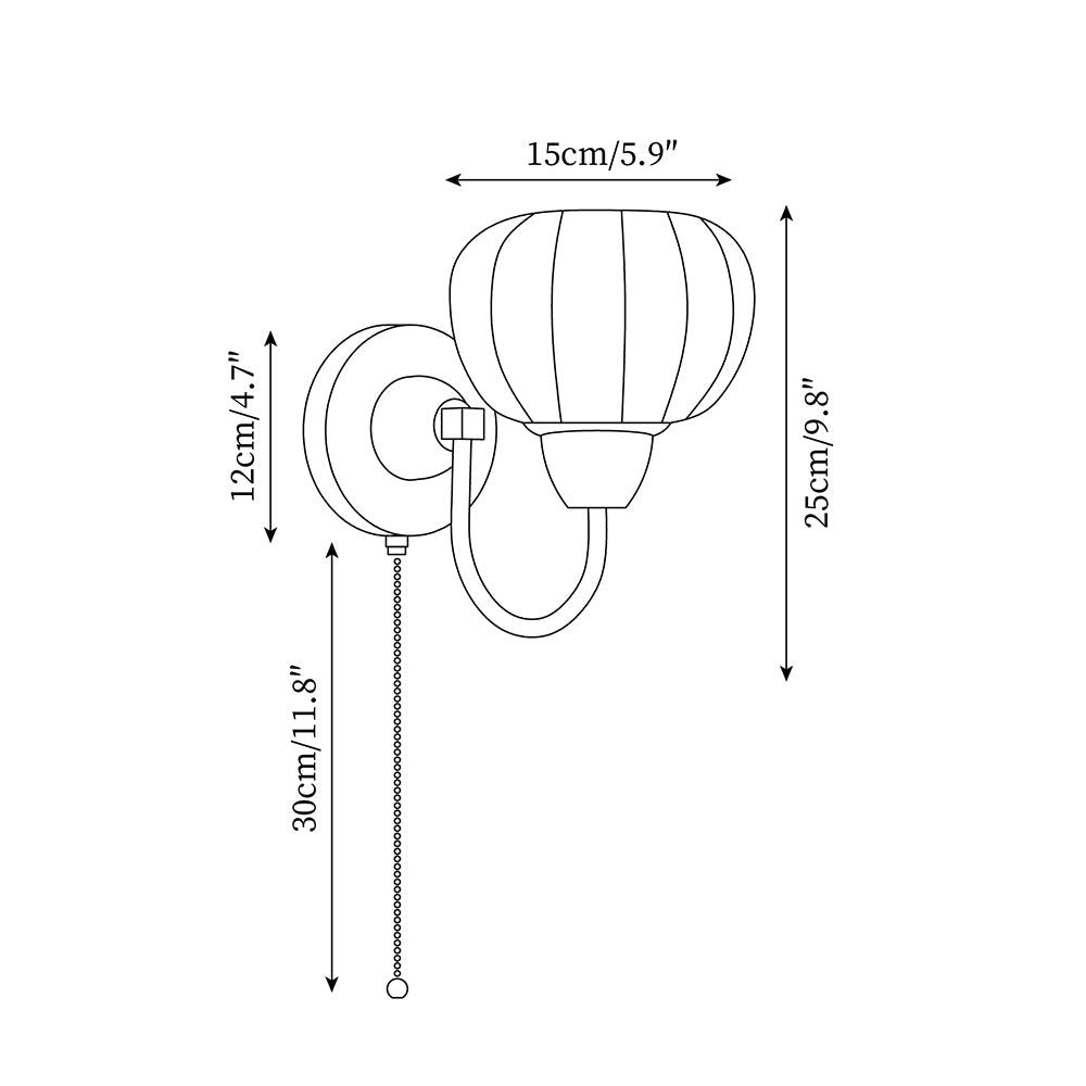 Zoey Wooden Wall Lamp