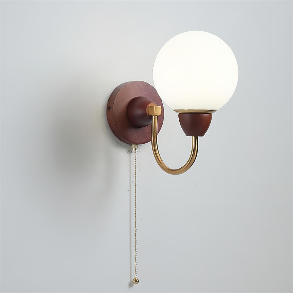 Zoey Wooden Wall Lamp
