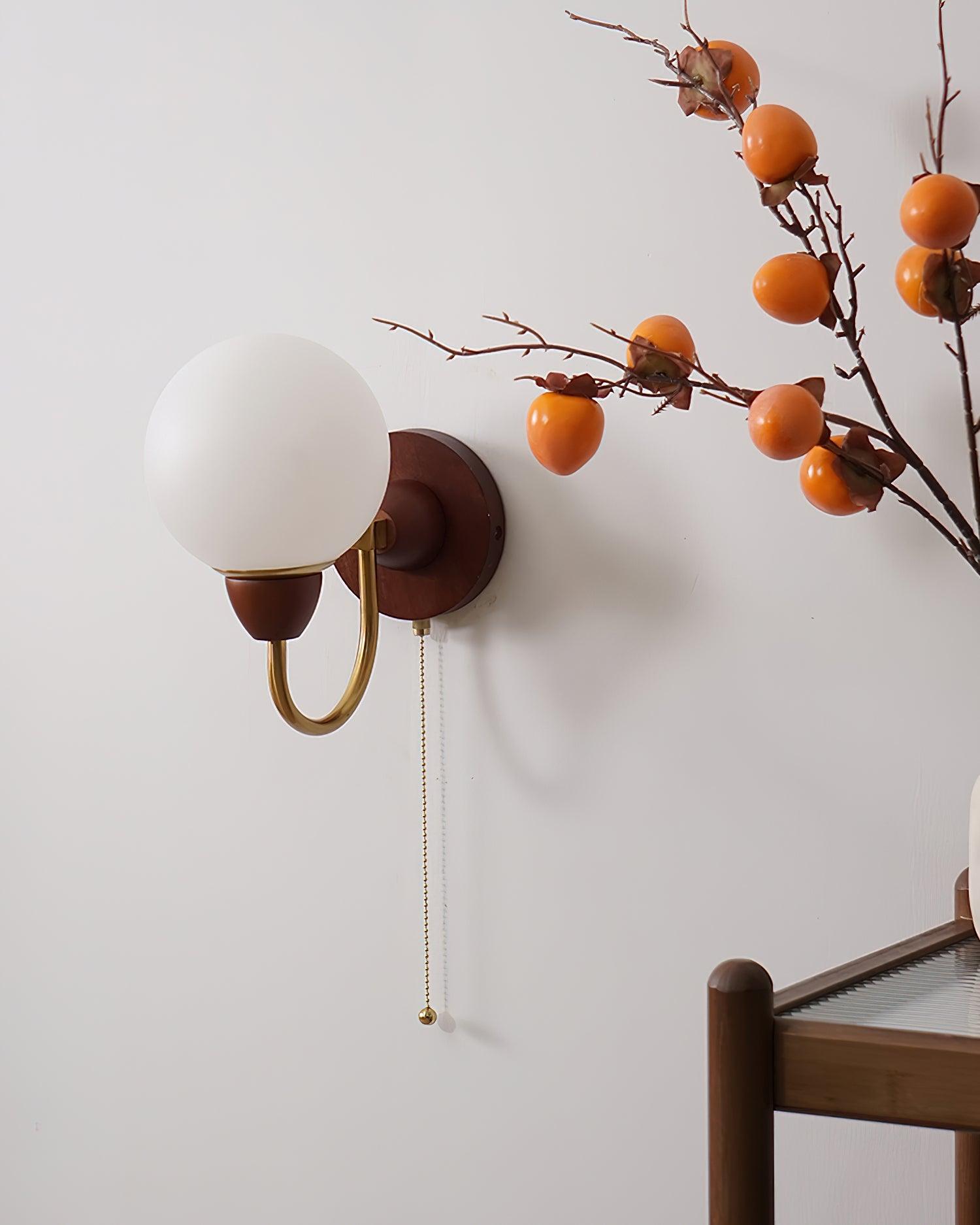 Zoey Wooden Wall Lamp