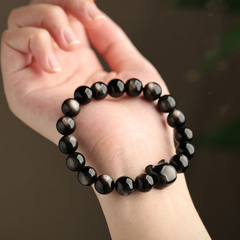 Buddha Stones "All the best for Luck and Confidence" Lovely Cat Bracelet Includes Gift Message Card