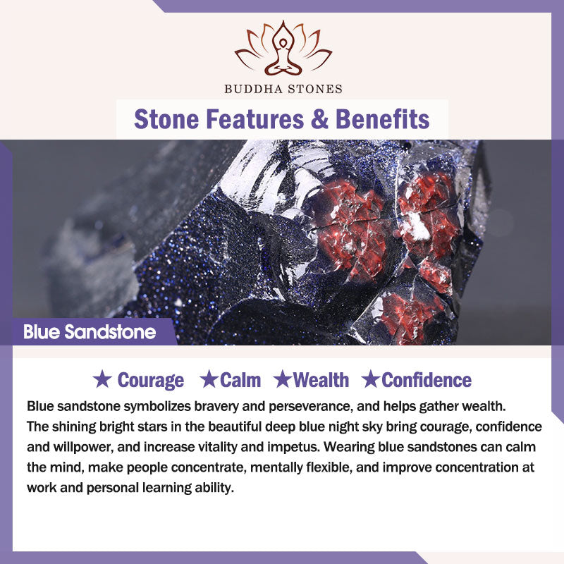 Buddha Stones "May the Stars Guide Your Dreams" Cat Sandstone Necklace Includes Gift Message Card