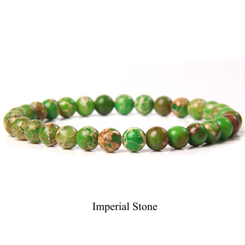 Buddha Stones "All the Best for Love and Harmony" Stone Quartz Bracelet Includes Gift Message Card