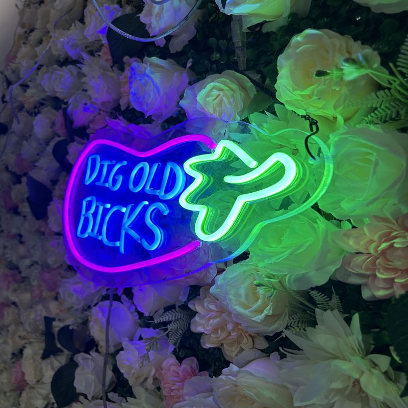 Custom Text Eggplant Neon Sign - Funny LED Light for Bedroom, Game Room, Bachelorette Party - Personalized Emoji Wall Decor
