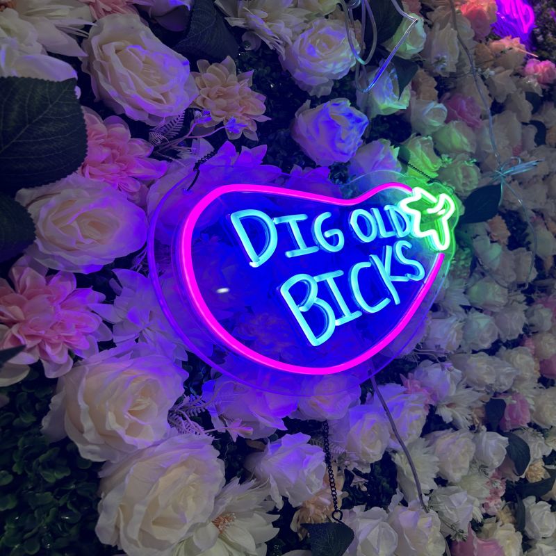 Custom Text Eggplant Neon Sign - Funny LED Light for Bedroom, Game Room, Bachelorette Party - Personalized Emoji Wall Decor