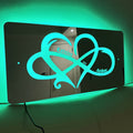 Personalized Couple Names Mirror Sign - Infinity Interweaving Love Mirror Sign - Best Valentine's Day Gifts for Couples